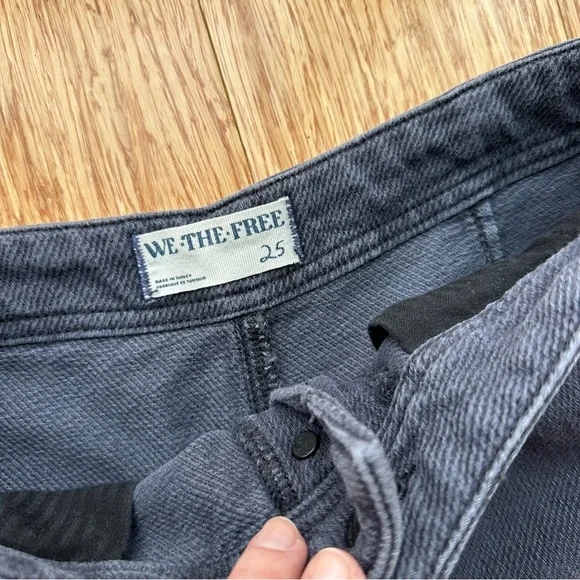 Free People Osaka Barrel Leg Jeans - Washed Black - Picture 7 of 15